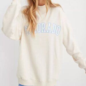 Aerie Mock Neck M sweatshirt with pockets